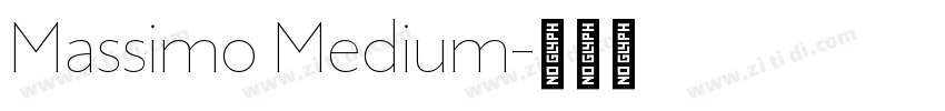 Massimo Medium字体转换